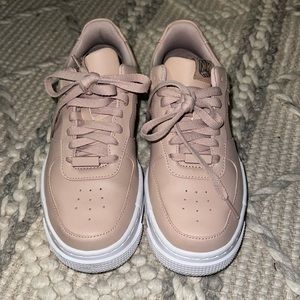 Women’s Nike Air Force 1s platform - Blush - Size 7